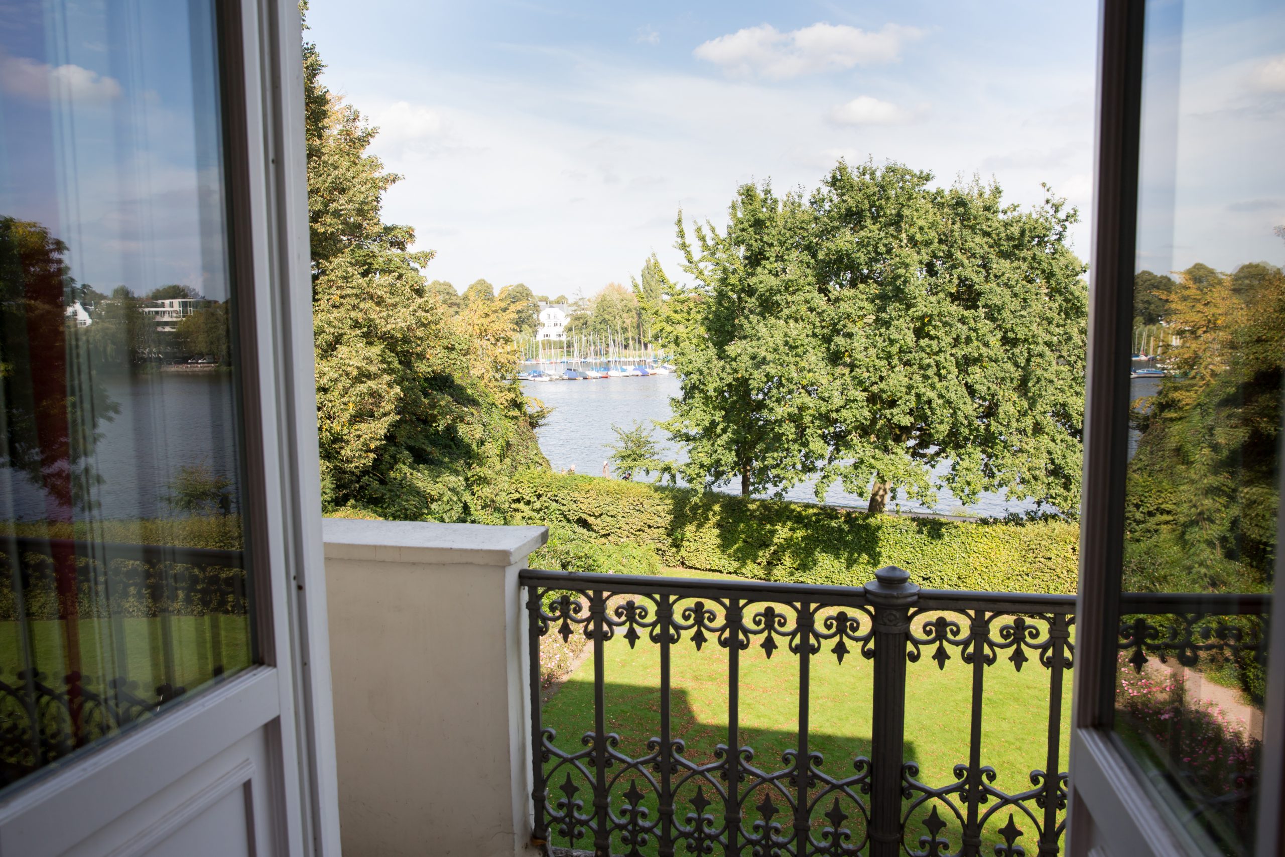 Blick aus dem Damenzimmer