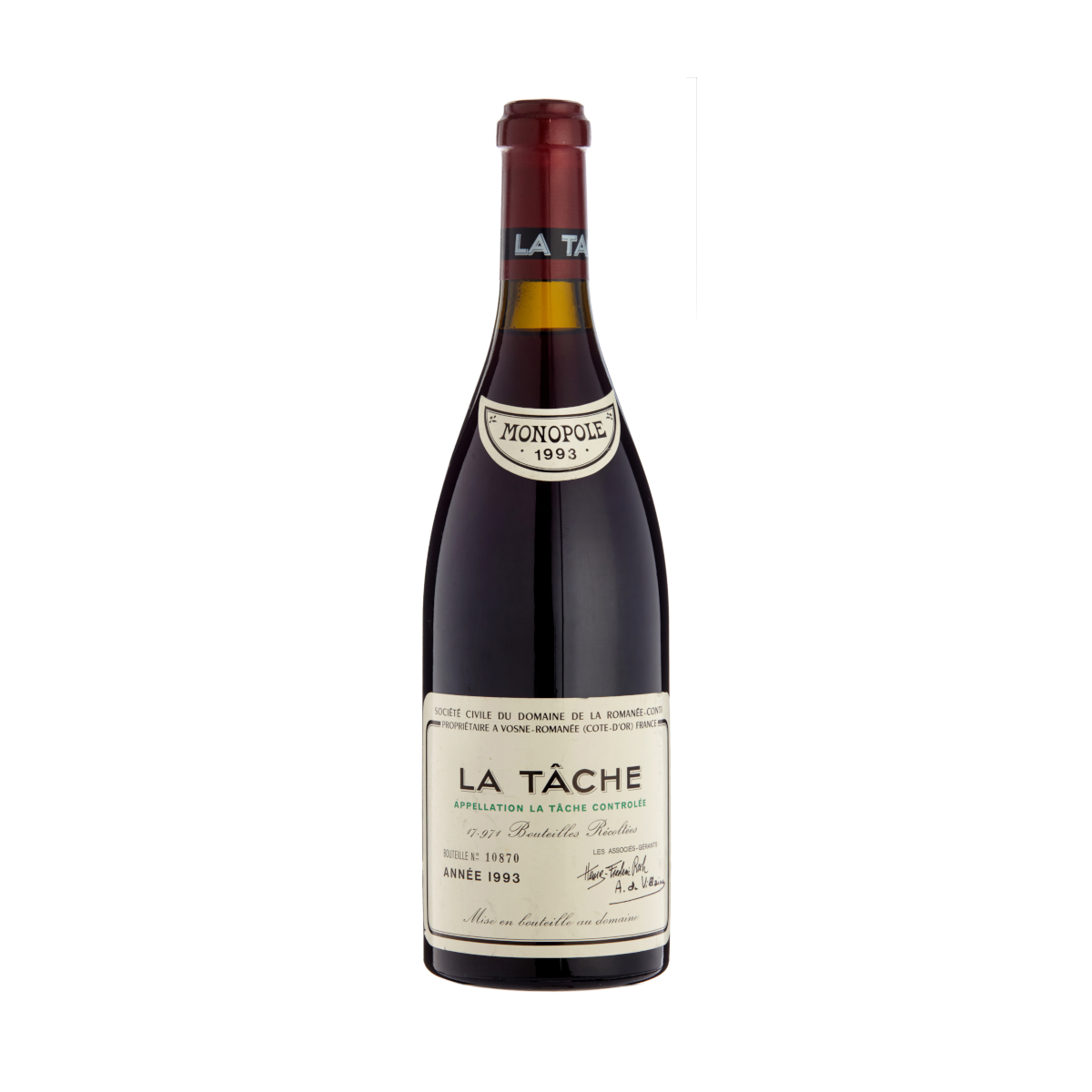 La Tâche Grand Cru Monopole Domaine de la Romanée-Conti (0,75 l)