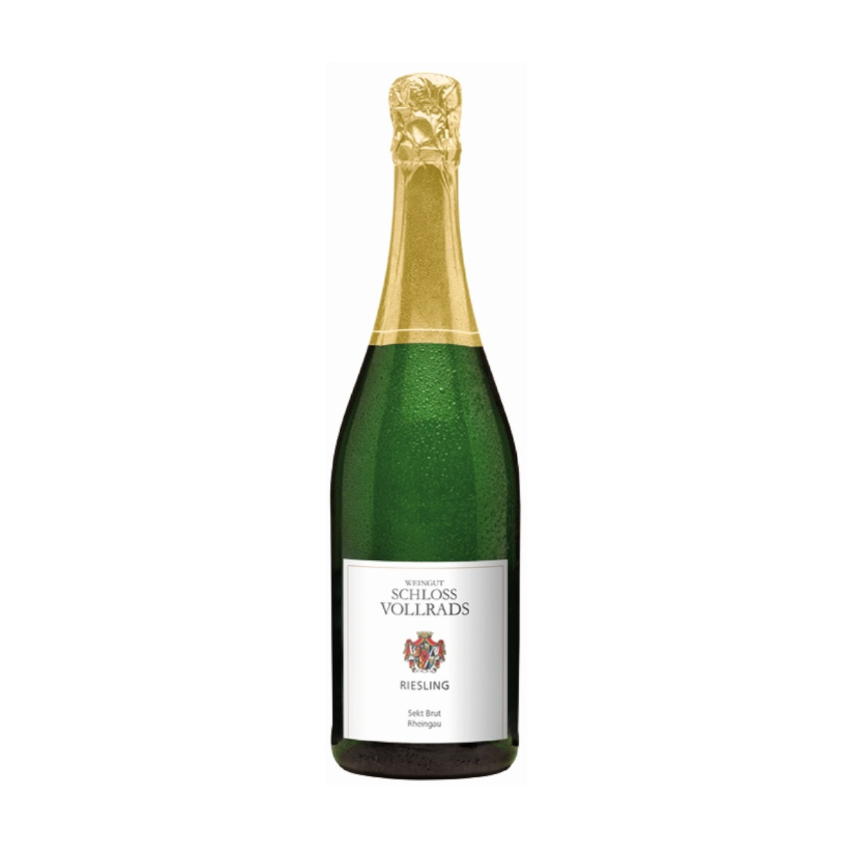 Schloss Vollrads, Brut Riesling Sekt b.A., Flaschengärung (0,75 l)